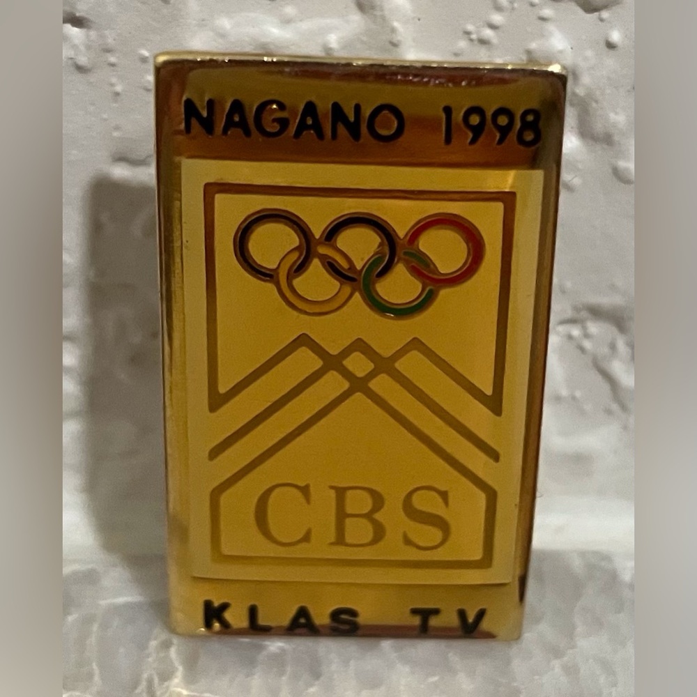 1998 CBS Olympics Pin KLAS-TV Las Vegas